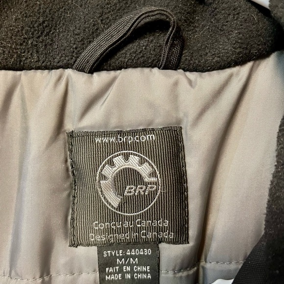 Ski-doo BRP Snowmobile  zip up jacket Blue and Yellow Mens size Medium - Picture 3 of 5